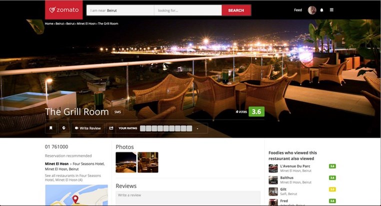 Zomato the popular restaurant discovery service, expands further into the Middle East launches in Lebanon